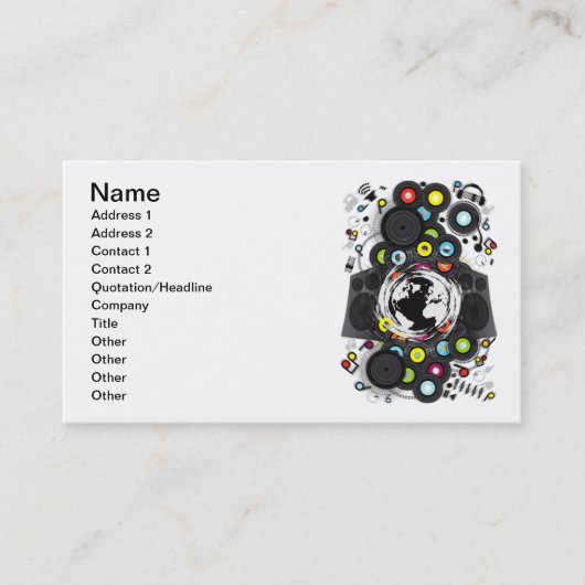 Earth_Music Visitekaartje (Voorkant)