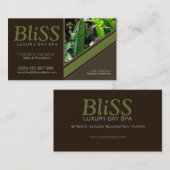 Earth Natuur Spa Health Resort met fotosjabloon Visitekaartje (Voorkant / Achterkant)