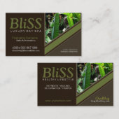Earth Natuur Spa Health Resort sjabloon (Version2) Visitekaartje (Voorkant / Achterkant)