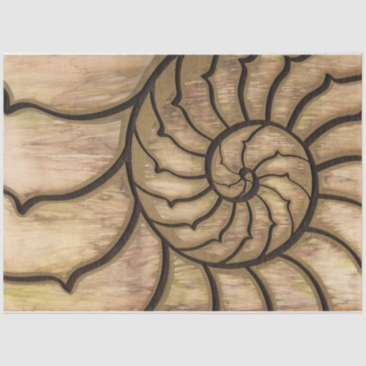 Earth Nautilus Tissuepapier (Voorkant)