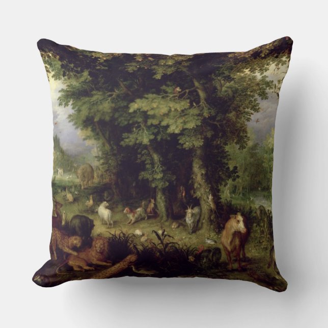 Earth of The Earthly Paradise, 1607-08 (olie op ag Kussen (Voorkant)