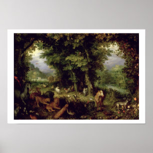 Earth of The Earthly Paradise, 1607-08 (olie op ag Poster