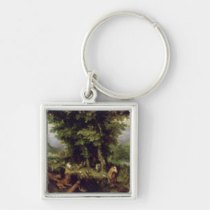 Earth of The Earthly Paradise, 1607-08 (olie op ag Sleutelhanger