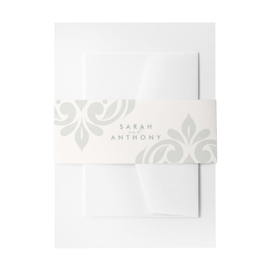 Earth Olive Classic Elegant Script Wedding Uitnodigingen Wikkel (Voorkant Voorbeeld)