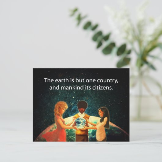 Earth One Land Briefkaart (Staand voorkant)