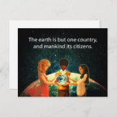 Earth One Land Briefkaart (Voorkant / Achterkant)