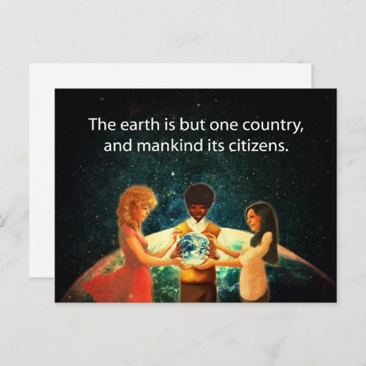 Earth One Land Briefkaart (Voorkant / Achterkant)