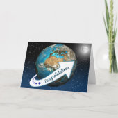 Earth Orbit met Mon Birthday Card Kaart (Voorkant)