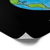 Earth Our Home Sweet Home Blank Wenskaart Poster (Hoek)