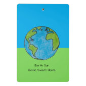 Earth Our Home Sweet Home Mini Klembord (Achterkant)