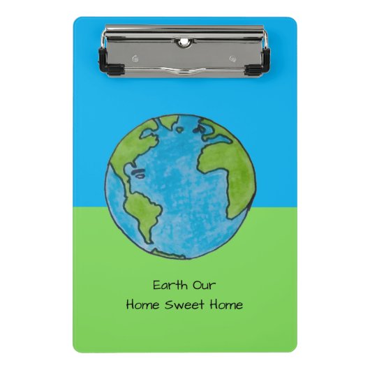 Earth Our Home Sweet Home Mini Klembord (Voorkant)