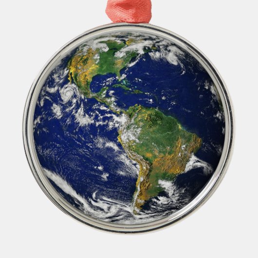 Earth Our World Premium Ornaments Metalen Ornament (Voorkant)