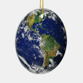 Earth Our World Round Keramisch Ornament (Rechts)