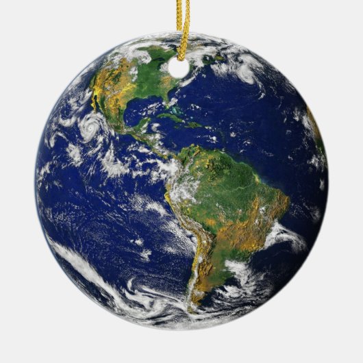 Earth Our World Round Keramisch Ornament (Voorkant)