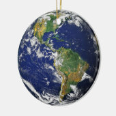 Earth Our World Round Keramisch Ornament (Links)