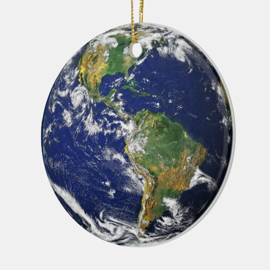 Earth Our World Round Keramisch Ornament (Links)