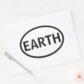 Earth Oval Ovale Sticker (Envelop)
