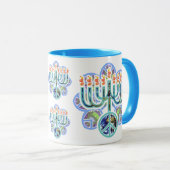 Earth Peace Menorah-Mokken Mok (Voorkant rechts)