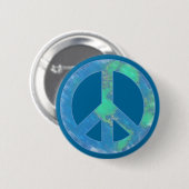 Earth Peace Sign-Button Ronde Button 5,7 Cm (Voorkant /achterkant)