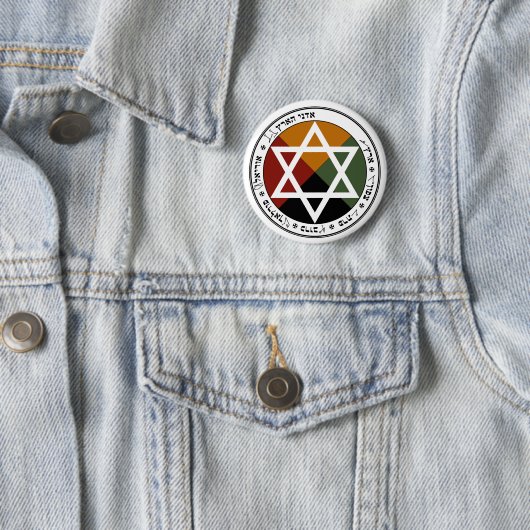Earth Pentacle Ronde Button 5,7 Cm (In situ)
