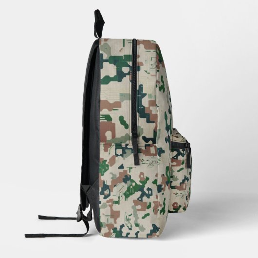 Earth Pixel Woodland  Bedrukte Rugzak (Links)