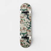 Earth Pixel Woodland  Persoonlijk Skateboard (Voorkant)