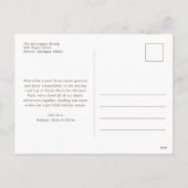 Earth Plaid Monogram Foto Kerstmis Feestdagenkaart (Achterkant)