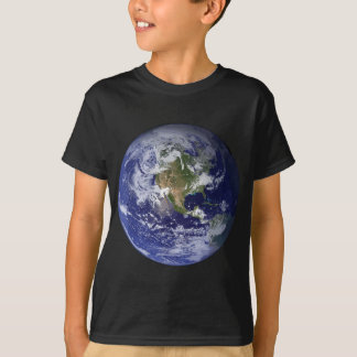 Earth Planet Flat Earth North America Wereldbol Sp T-shirt
