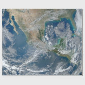 Earth Planet Foto van Space Cadeaupapier (Vlak)