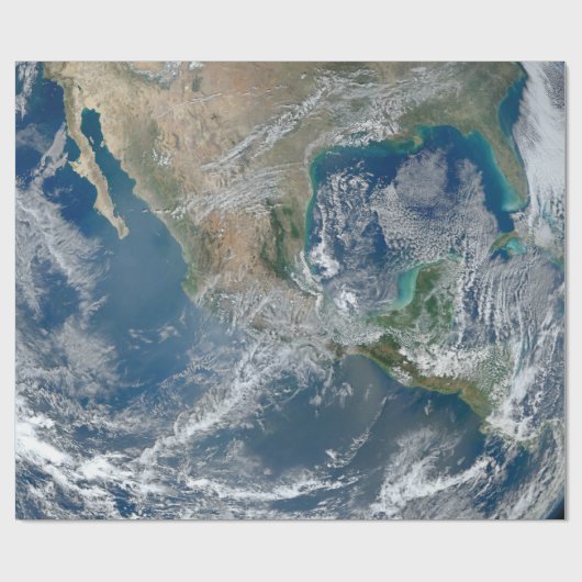 Earth Planet Foto van Space Cadeaupapier (Vlak)