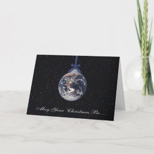 Earth Planets Kerstgroeten Kaart