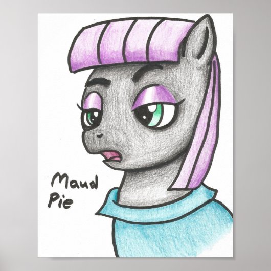 Earth Pony Maud Pie - Zuster van Pinkie Pie Poster (Voorkant)