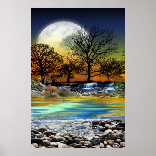 Earth Power Background Kaart Design Poster (Voorkant)