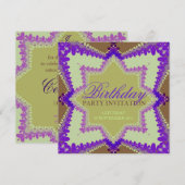 Earth Princess Party Birthday-uitnodigingen Kaart (Voorkant / Achterkant)