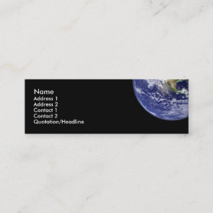 Earth Profile Card Mini Visitekaartje