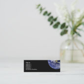 Earth Profile Card Mini Visitekaartje (Staand voorkant)