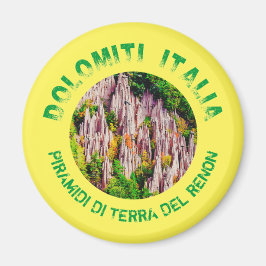 Earth pyramiden van Zuid-Tirol, Italië. Magneet