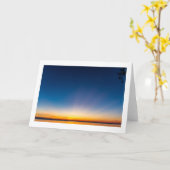 "Earth Rays" blanco gevouwen wenskaart Kaart (Gele Bloem)