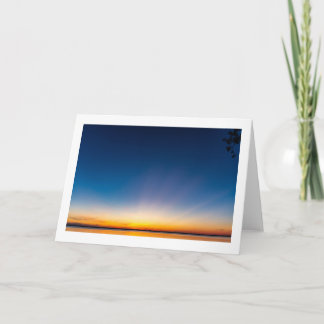 "Earth Rays" blanco gevouwen wenskaart Kaart