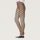 Earth Red en Polka Dots Patroon Leggings (Links)