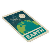 Earth Retro Galaxy Satellite Magneet (Rechterzijde)