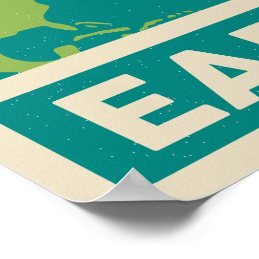 Earth Retro Galaxy Satellite Poster (Hoek)