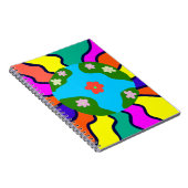 Earth Retro Vibes Art Notitieboek (Rechterzijde)