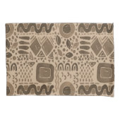 Earth Rhythms - Etnische Afrikaanse patronen in br Kussensloop (Voorkant)