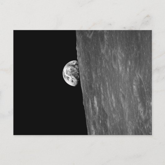 "Earth-Rise", eerste foto van de ruimte Briefkaart (Voorkant)