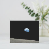 Earth Rises From Moon Briefkaart (Staand voorkant)