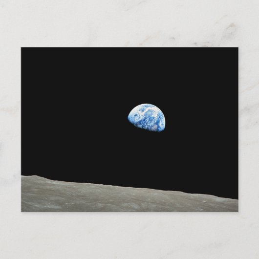Earth Rises From Moon Briefkaart (Voorkant)