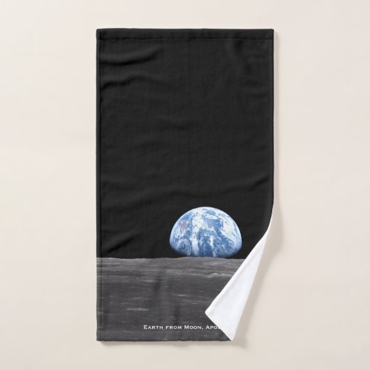 Earth Rising Over Moon, Apollo 11, 1969 Bad Handdoek (Handdoek)