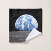 Earth Rising Over Moon, Apollo 11, 1969 Bad Handdoek (Wasdoekje)