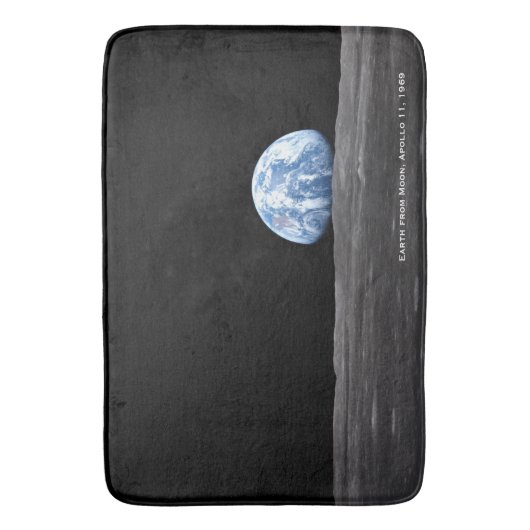 Earth Rising Over Moon, Apollo 11, 1969 Badmat (Voorkant Verticaal)